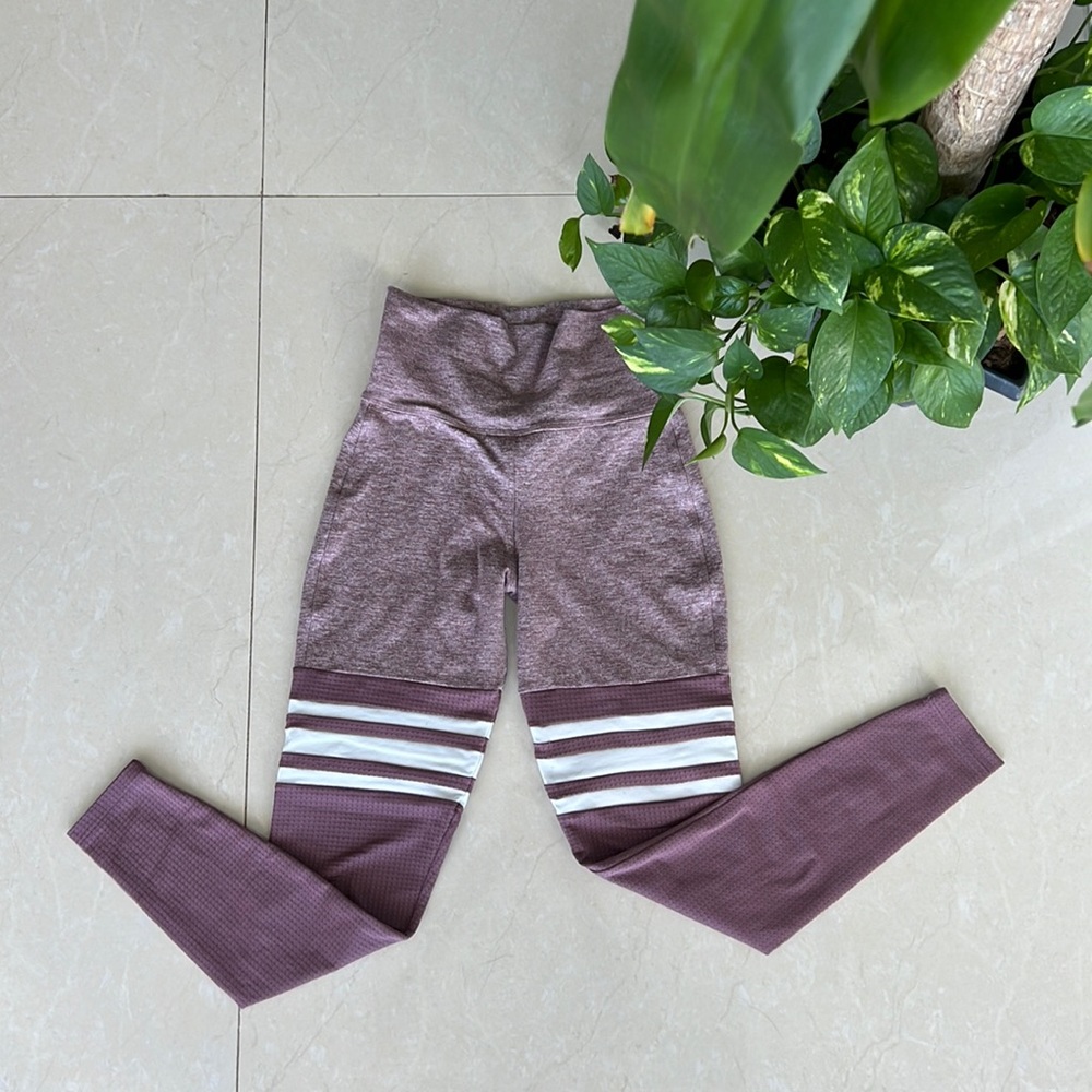 Bombshell Sportswear Thigh High Leggings - Mauve Purple / Violet XS